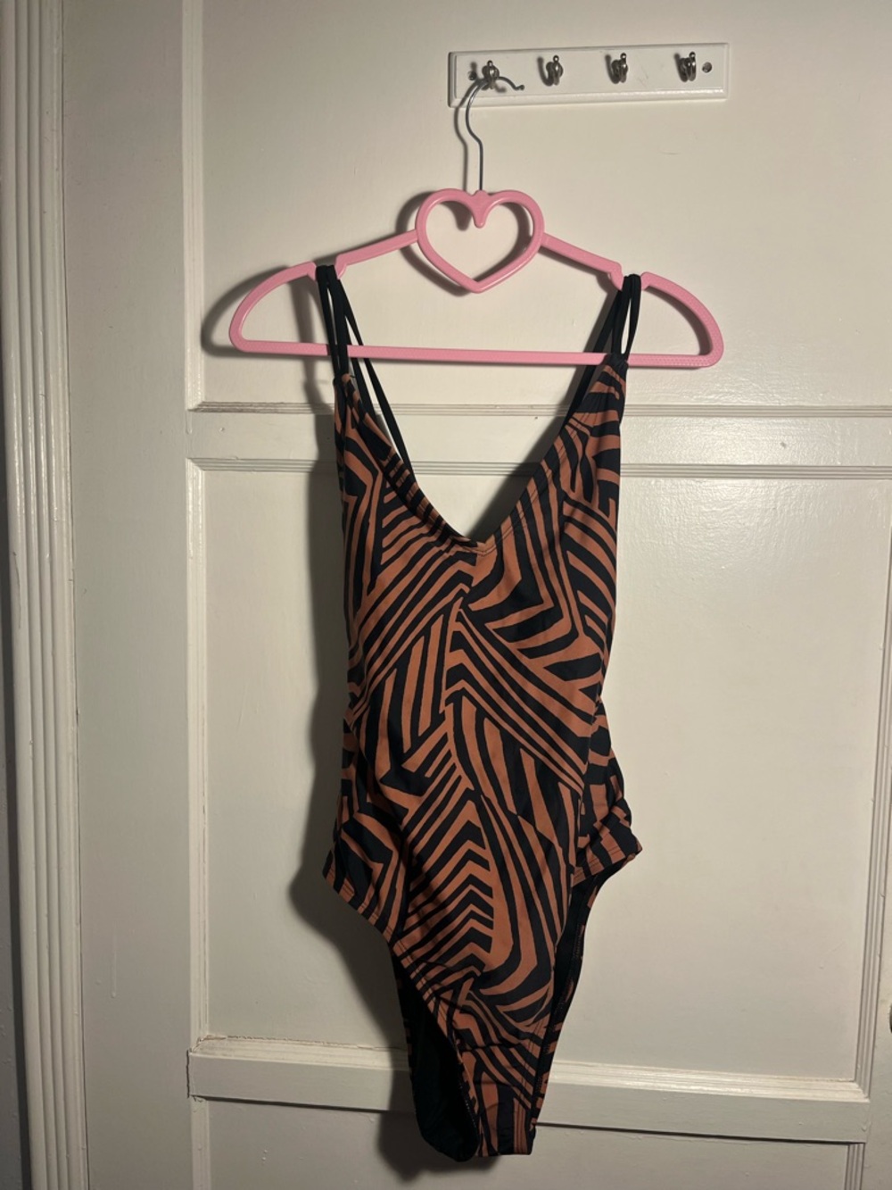 Zebra-Stripe Brown & Black - Hurley’s One-Piece M